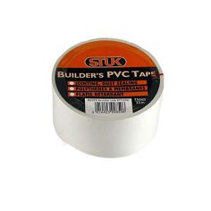Stuk White Builders PVC Tape - 75mm x 33m