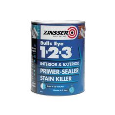 Zinsser Bulls Eye 123 Primer-Sealer Stain Killer - 2.5L