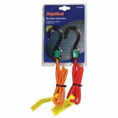 Bungee Cord Set with Plastic Hooks 1200mm x 8mm