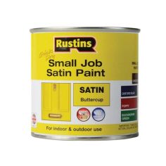 Rustins Quick Dry Small Job Satin Paint - Buttercup 250ml
