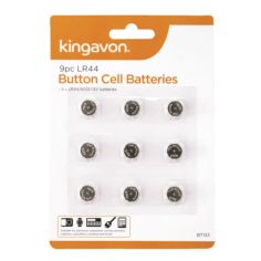 Button Cell Batteries LR44 - Pack of 9