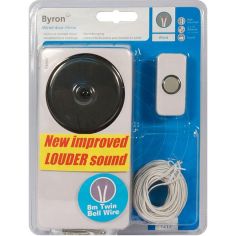 Byron™ Wired Wall Battery Operated Bell Kit