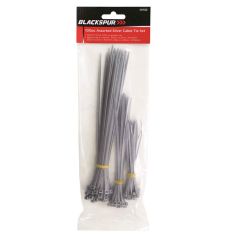 Assorted Silver Cable Tie Set - 100 pieces