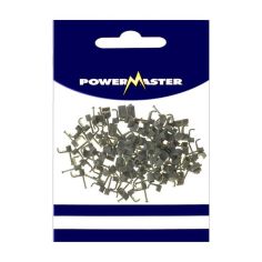 Powermaster 100pc 2.5sq Twin & Earth Grey Cable Clips