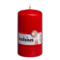 Bolsius Red Pillar Candle - 130 x 70mm