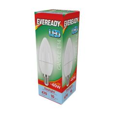 Eveready 5.2W LED Candle SES Daylight Lightbulb
