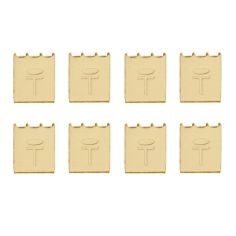 Takker Brass Plated Canvas Print Hangers (Pack of 8)