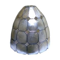Smoked Capiz 22cm Oval Dome Lamp Shade