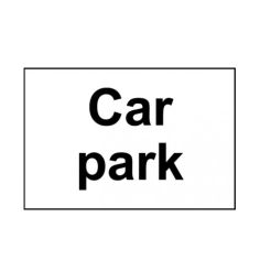 Car park - Rigid PVC Sign (300 x 200mm)