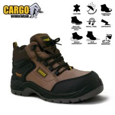 Cargo Apollo Brown Safety Waterproof Boot S3 WR SRC - Size 10 (44)