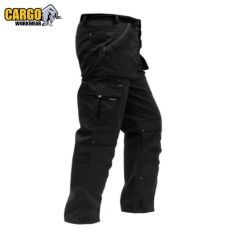 Cargo Daytona Black Work Trousers - Size 34"