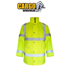 Cargo Hi-Vis Parka Jacket -Size 2XL