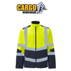 Cargo Hi-Vis Two Tone Softshell Jacket - Size 2XL