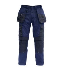 Cargo Regal Ripstop Polycotton Navy Work Trousers - Size 34"