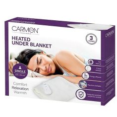 Carmen Single Heated Under Blanket White