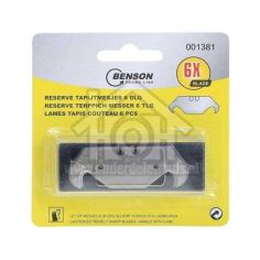 Benson 6pc Carpet Knife Blades