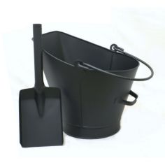 Castle Living Black Coal Bucket & Shovel