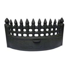 Percy Doughty Matt Black Castle Fireplace Fret - 18"