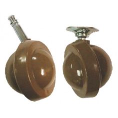 Furniture Plate Fix Castors  - 45mm  (Pack of 2)