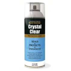 Rust-Oleum Crystal Clear Protective Top Coat Spray Paint Clear Matt 400ml
