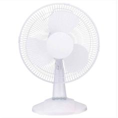 CED 16" Oscillating Desk Fan - White