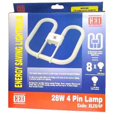 CED CFL 28W 2D 4-Pin (GR10Q) Energy Saving Light Bulb