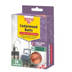 Zero In 24 Pack Cedar Moth Balls