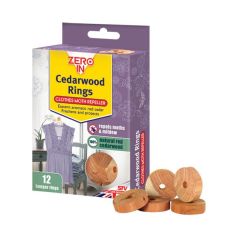 Zero In Cedarwood Rings - Clothes Moth Repeller