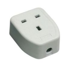 1 Gang Rubber Extension Block White