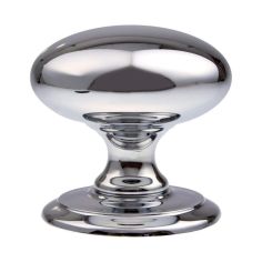 Large Centre Door Knob Chrome - 100mm