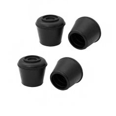 Centurion Round Black Rubber Leg Tips / Ferrules