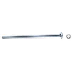 Centurion Sq Hex Carriage Bolts & Nuts ZP Cup M6 x 130mm - Pack of 6