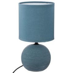 Ceramic Ball Table Lamp - Blue 