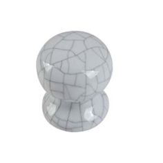 Ceramic Knob Cracked White