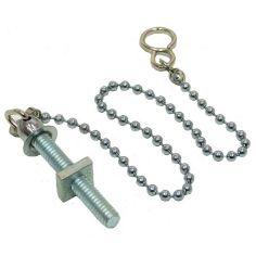 Chrome Basin Chain With Stay - 12" 