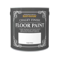 Rust-Oleum Chalky Finish Floor Paint - Chalk White 2.5L