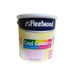 Fleetwood Cool Colours Washable Soft Sheen Paint - Charming Pink 2.5L
