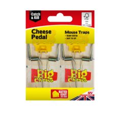 Cheese Pedal Mouse Trap - Twinpack