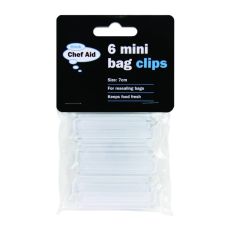 Chef Aid 7cm Mini Bag Clips - Pack Of 6