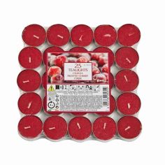 Aladino Frosted Cherry 25 Tea Lights