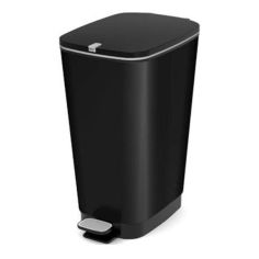 Chic Black Pedal Bin - 35L