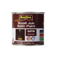 Rustins Quick Dry Small Job Satin Paint - Chocolate 250ml