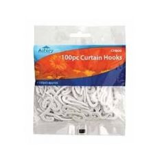 100 Pce Curtain Hooks 