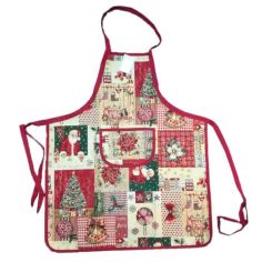 Jingle Bells Gobelin Jacquard Christmas Apron