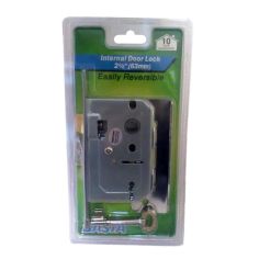 Basta 2 Lever Internal Door Lock - Chrome 2½" (63mm)