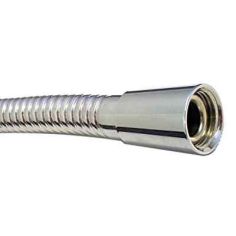 Euroshowers Simple 11mm Bore Chrome Shower Hose 1.75m