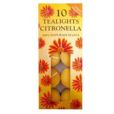 Citronella Tealights - Pack Of 10