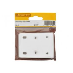 Centurion White Hinge Repair Plate -  75 x 10 x 55mm - Pack of 2