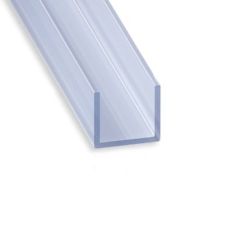 Clear Transparent PVC U Shaped Profile - 12mm X 10mm X 2m