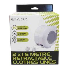 Orwell 30m Twin Line Retractable Clothes Line